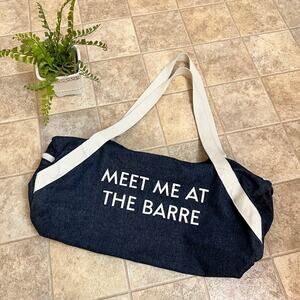 Private Party "Meet Me At The Barre" Denim Gym Bag